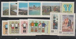 Argentina SC 1180-4, 1186-7, 1188-91 MNH