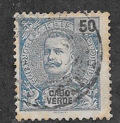 Cape Verde #44  50r dark blue   (U)  CV $1.50