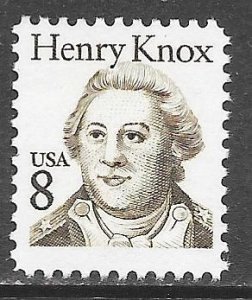 USA 1851: 8c Henry Knox, MNH, F-VF