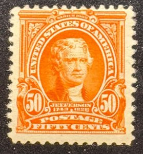 US Scott #310 Mint Hinged Stamp Cat $425