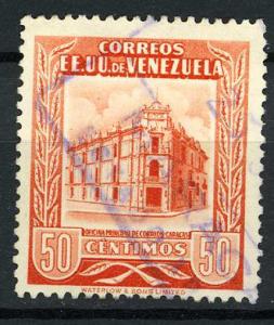 Venezuela  1953 - Scott 660 used - 50c Post office Caracas 