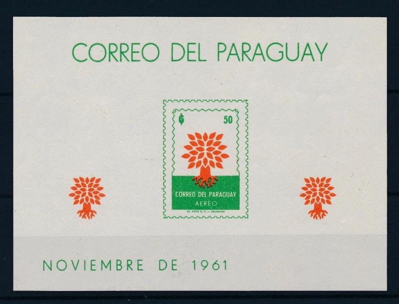 [35553] Paraguay 1961 World refugee year Souvenir Sheet MNH