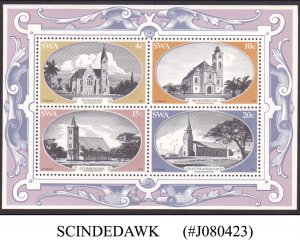 SOUTH WEST AFRICA - 1978 HISTORIC CHURCHES - MIN. SHEET MINT NH