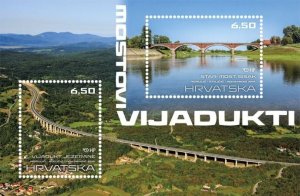 Croatia 2019 MNH Stamps Souvenir Sheet Scott 1117 Bridges