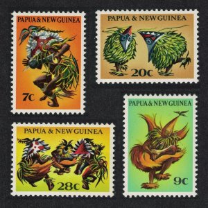 SALE Papua NG Native Dancers 4v 1971 MH SG#208-211