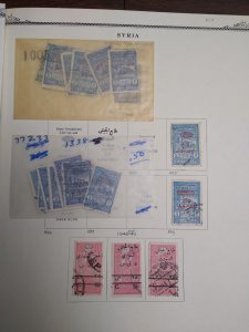 collection on pages Syria RA1//12 with duplication PT: CV $627