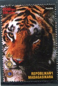 Malagasy 1999 AFRICAN ANIMAL Lions Rotary Freemasonry Stamp Perforated Mint (NH)