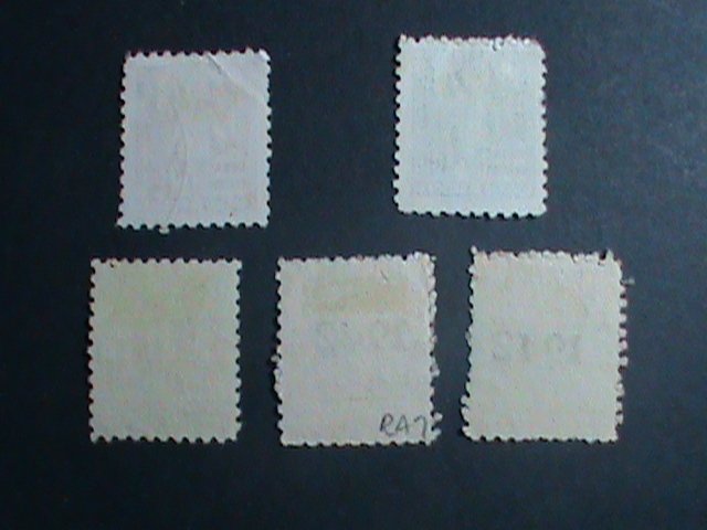 ​CUBA-1942 5 OVER 75 YEARS OLD CUBA FAMOUS USED STAMPS-SET-VERY FINE