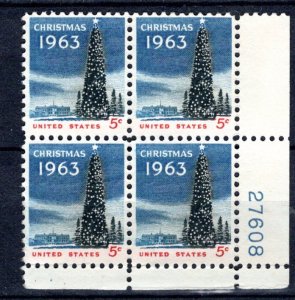 United States Scott # 1240, mint nh, plate block # 27608, bottom right