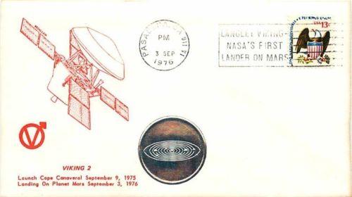 Space Cover, 1976,  Viking 2 Launch & Landing, Mars