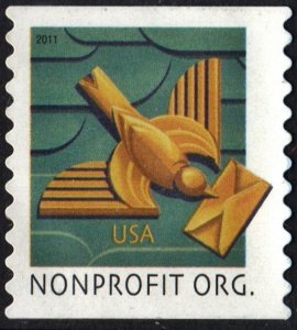 SC#4495 5¢ Art Deco Bird Coil Single (2011) Used