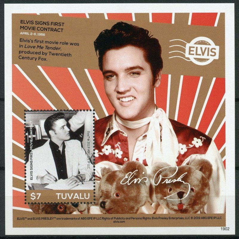 Tuvalu 2019 MNH Elvis Presley His Life in Stamps 1v S/S I Music Celebrities