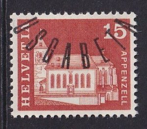 Switzerland  #442 cancelled  1968  buildings  15c