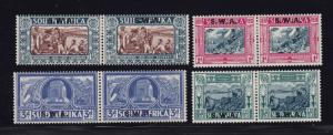 SW Africa Scott # B5 - B8 set VF previous hinged nice color cv $ 125 ! see pic !