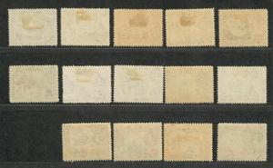 Dominica Sc#97-110 M+U/H/VF, Complete Set, Cv. $48.75