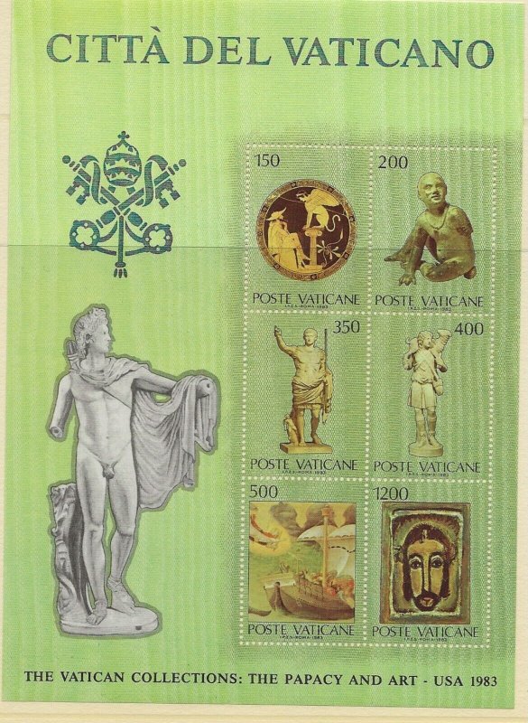 Vatican 1983 Vatican collections  miniature sheet sg.MS803 MNH