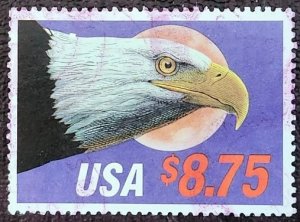 US Scott # 2394; used $8.75 Eagle from 1988; VF centering; off paper