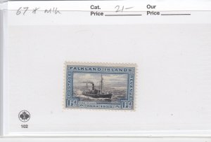 Falkland Islands 67 Whale Catcher mint