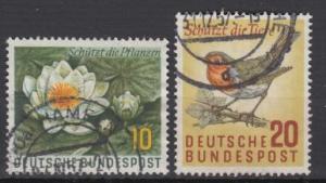 Germany  1957 Protection of wild nature Mi## 274/275 (1647)