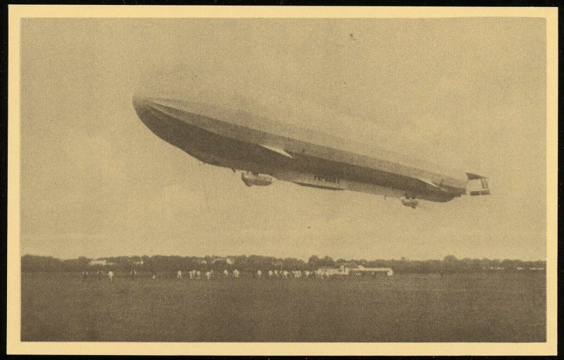 Airship Luftschiff Zeppelin Flight Photo Postal Card Europe Germany Mint