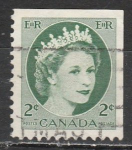 Canada   338a  Livret    (O)   1954   Le $0.02