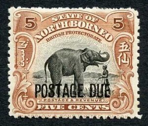 North Borneo SGD79 5c Post Due M/M Cat 25 Pounds