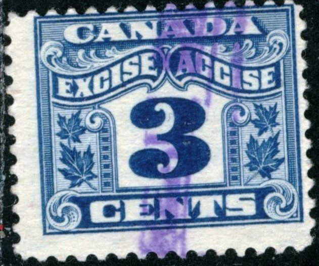 Canada - #FX38 - USED, TWO LEAF EXCISE TAX - 1915- Item C400AFF7