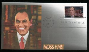 US 3882 Literary Arts Moss Hart UA Fleetwood cachet FDC