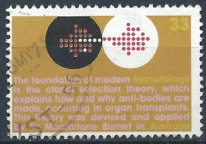Australia 1975 - 33c Scientific Dev (Immunology) - SG598 used