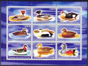 Congo 2002 Birds Ducks Sheet MNH