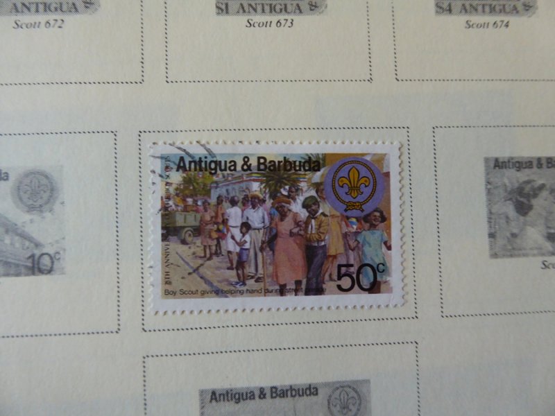 Antigua 1921-1985 Stamp Collection on Scott International Pages