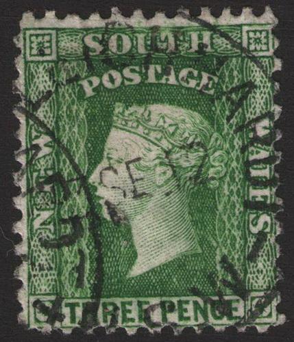 New South Wales # 63f Used  CDS perf 11 Cat $ 4.25