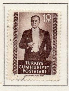 Turkey 1952 Pictorial Issue Fine Used 10krs. NW-240232