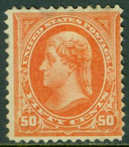 EDW1949SELL : USA 1894 Sc #260 Mint Fresh stamp, disturbed OG PSAG Cert Cat $500