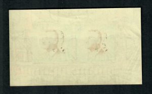 SSH5 Egypt SC# 860 MNH OG 1971 S/S  Back wet print  DOUBLE HEADS impression