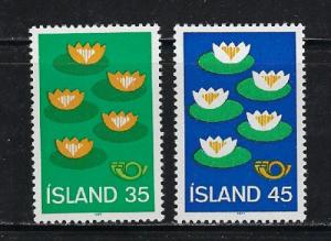 Iceland 496-97 Hinged 1977 set