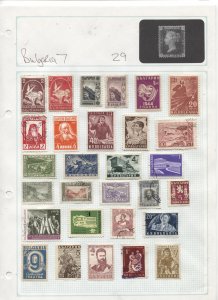 STAMP STATION PERTH Bulgaria #29 Stamps Mint / Used on Album Page-Unchecked