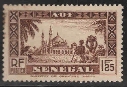 Senegal Scott 161 MH* Mosque stamp