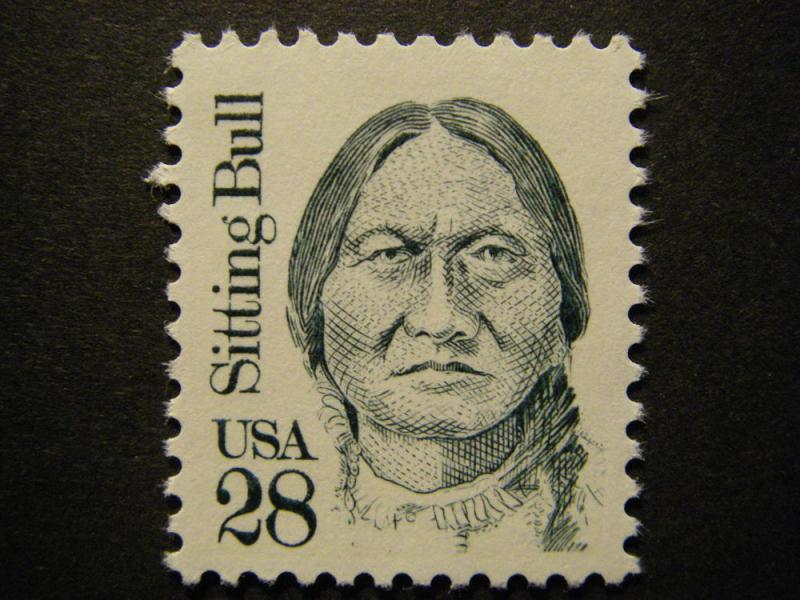 Scott 2183, 28c Sitting Bull, MNH Great Americans Beauty