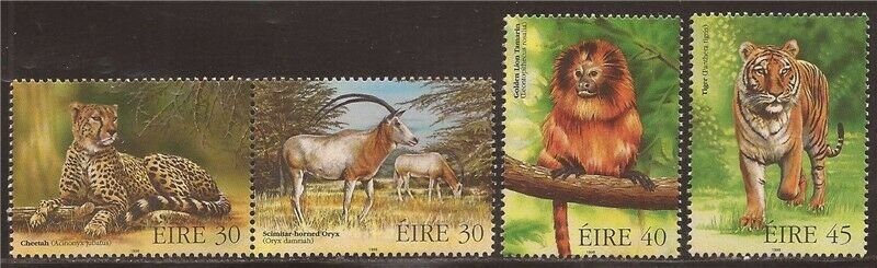 Ireland - 1998 Endangered Animals - 4 Stamp Set - Scott #1153-6