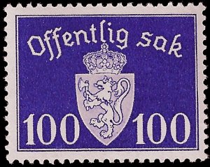 Norway 1938 Sc O32 MVLH vf