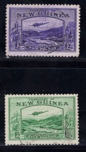 MOMEN: PAPUA NEW GUINEA SG #204-205 USED £590 LOT #67805*