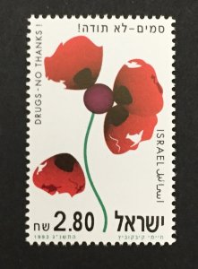 Israel 1993 #1170, Fight Against Drugs, MNH.