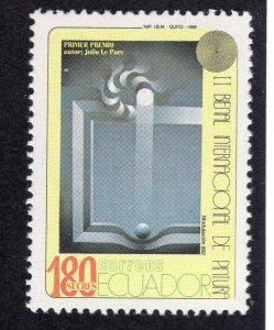 Ecuador 1989 180s Art Biennial, Scott 1206 MNH, value = $1.75