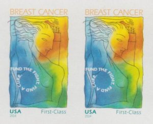 US B5a Modern Imperf Breast Cancer Pair