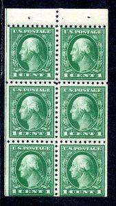 US Scott #424d Booklet Pane Position I