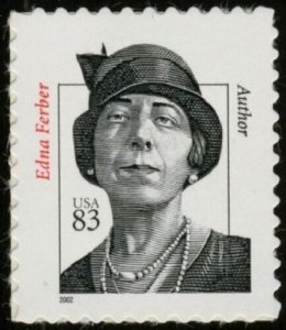 2002 83c Edna Ferber 2002 Date, Author Scott 3433 Mint F/VF NH