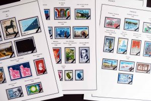 COLOR PRINTED FRANCE 1966-1999 STAMP ALBUM PAGES (159 illustrated pages)