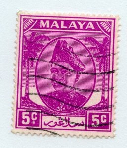 Malay States- Selangor, Scott #95, Used