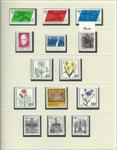 1961-1985 Berlin Unused Never Hinged Stamp Collection In Safe Album